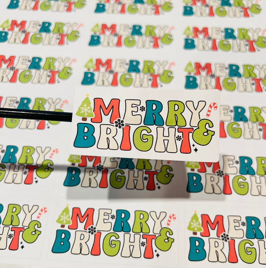489 Merry & Bright 2.5x1.25