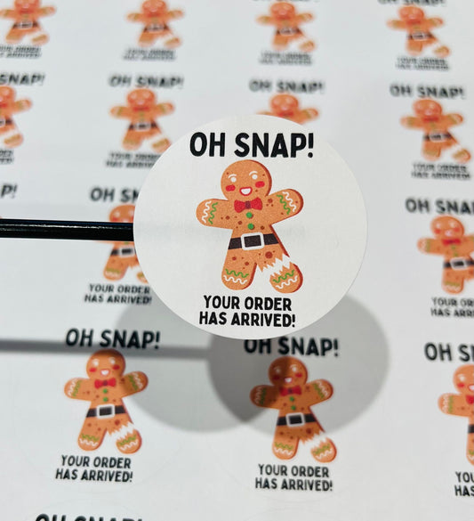 499 Oh Snap Gingerbread 2 inch round