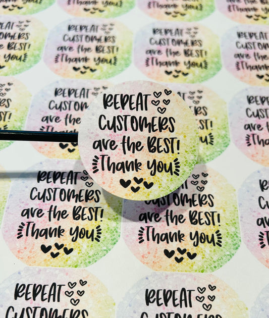 #506 custom party stickers 2 inch round