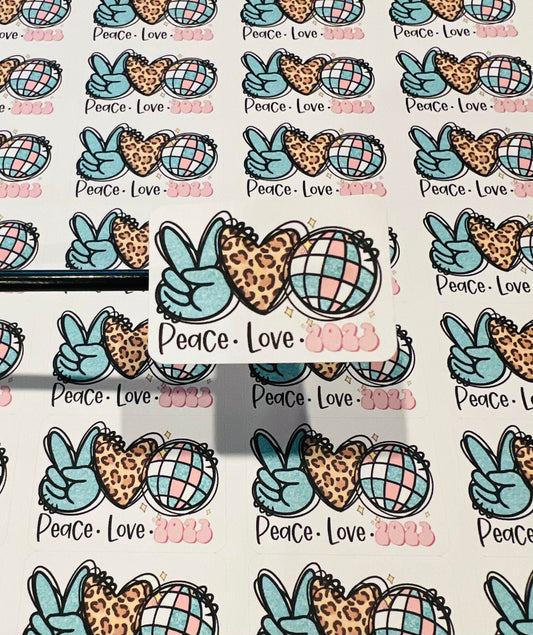 #526 Peace love 2023 1.75x1