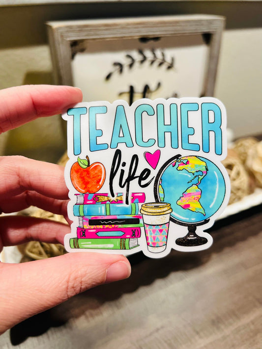 #53 Teacher Life Vinyl Sticker