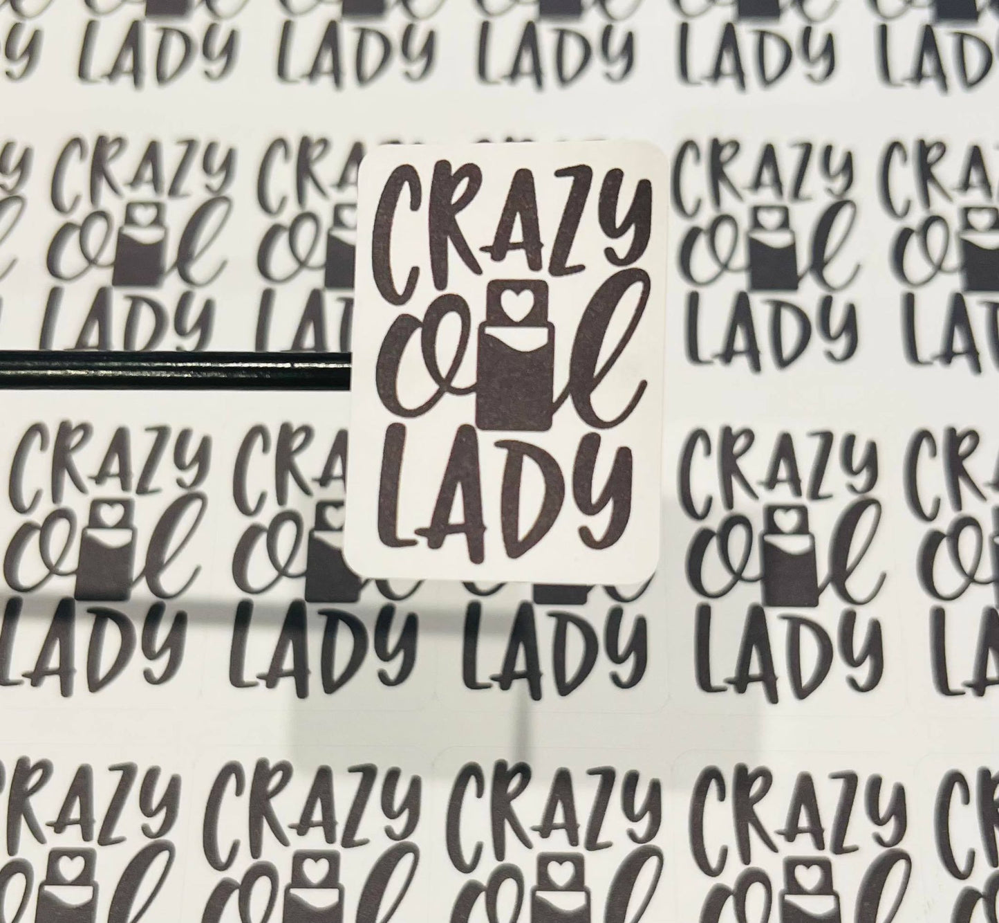 #593 - Crazy oil lady 1.75x1.25