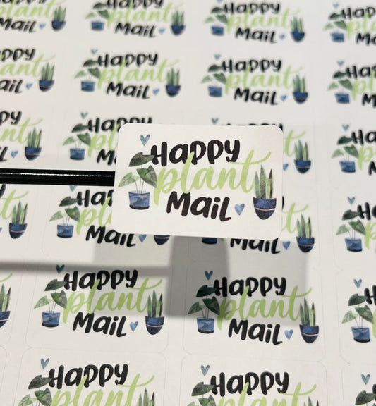#596 - Happy Plant Mail - 1.75x1.25
