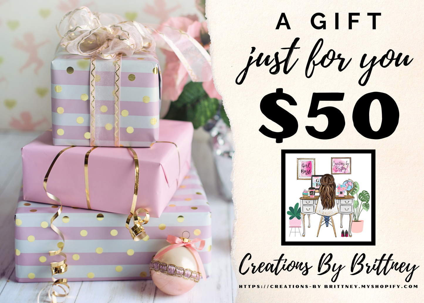 Digital Gift Cards - Creations By Brittney