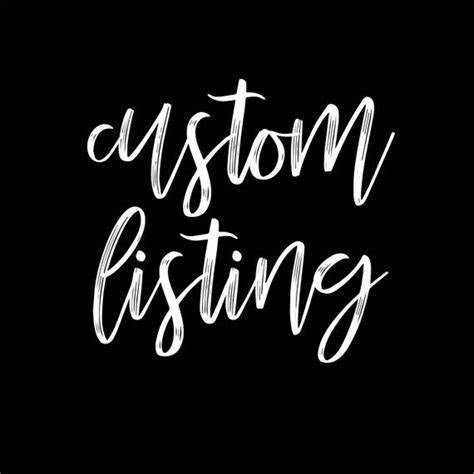 Custom Listing for Kaeli Maurer